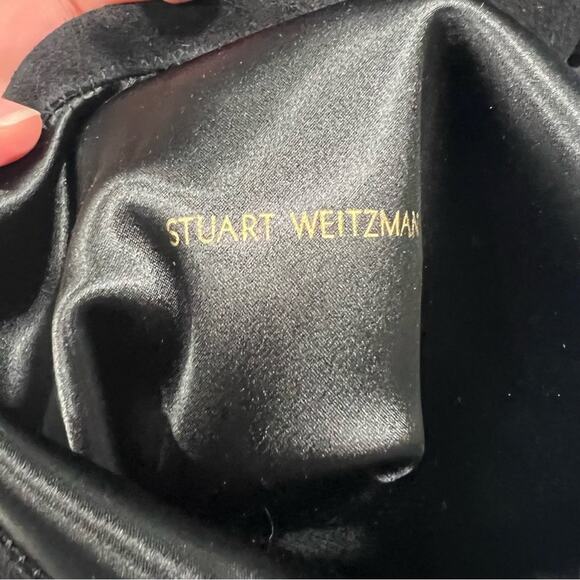 New Stuart Weitzman Black Highland Over The Knee Heeled Boot Womens size 9 - Picture 5 of 8